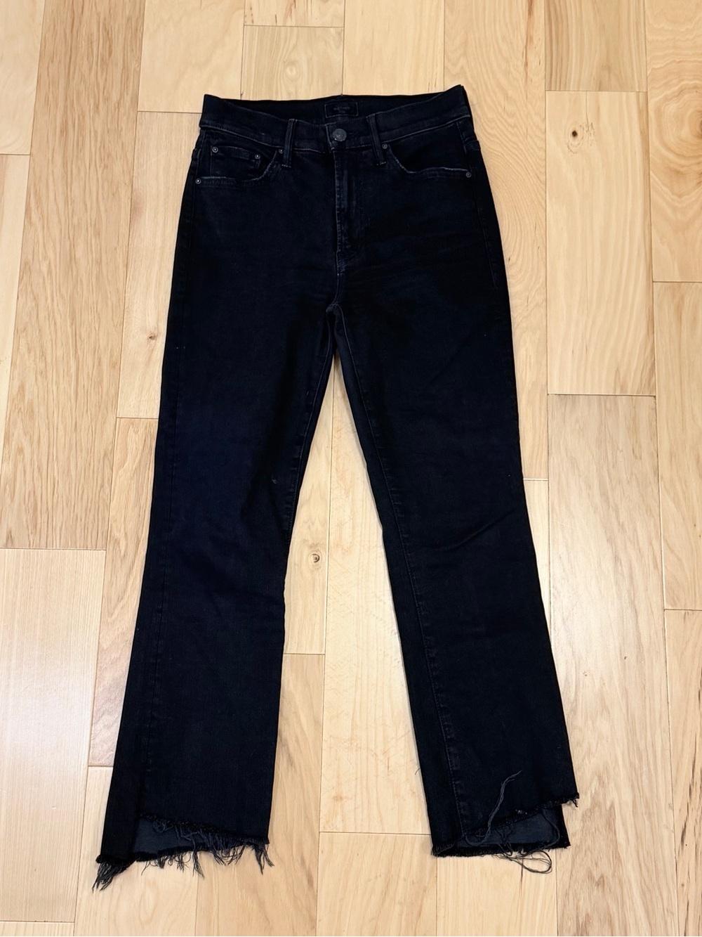 Mother Women’s Insider Crop Step Fray Denim Jeans in Not Guilty